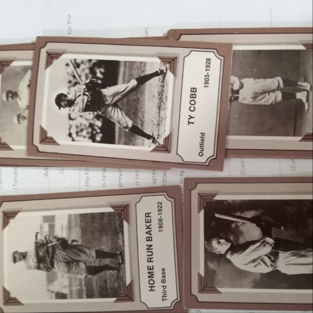 Trading cards from 1970s to 1995 baseball cards.  Complete sets also